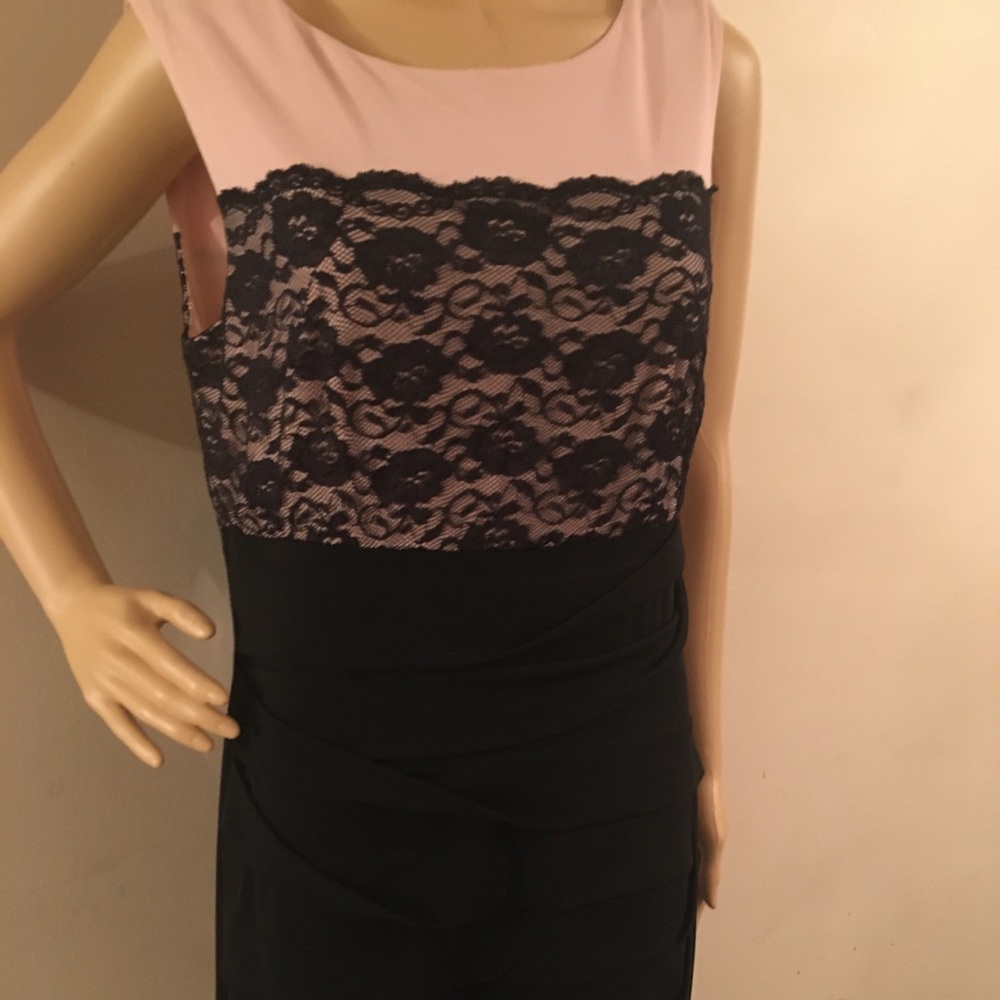 Connect apparel black and pink dress